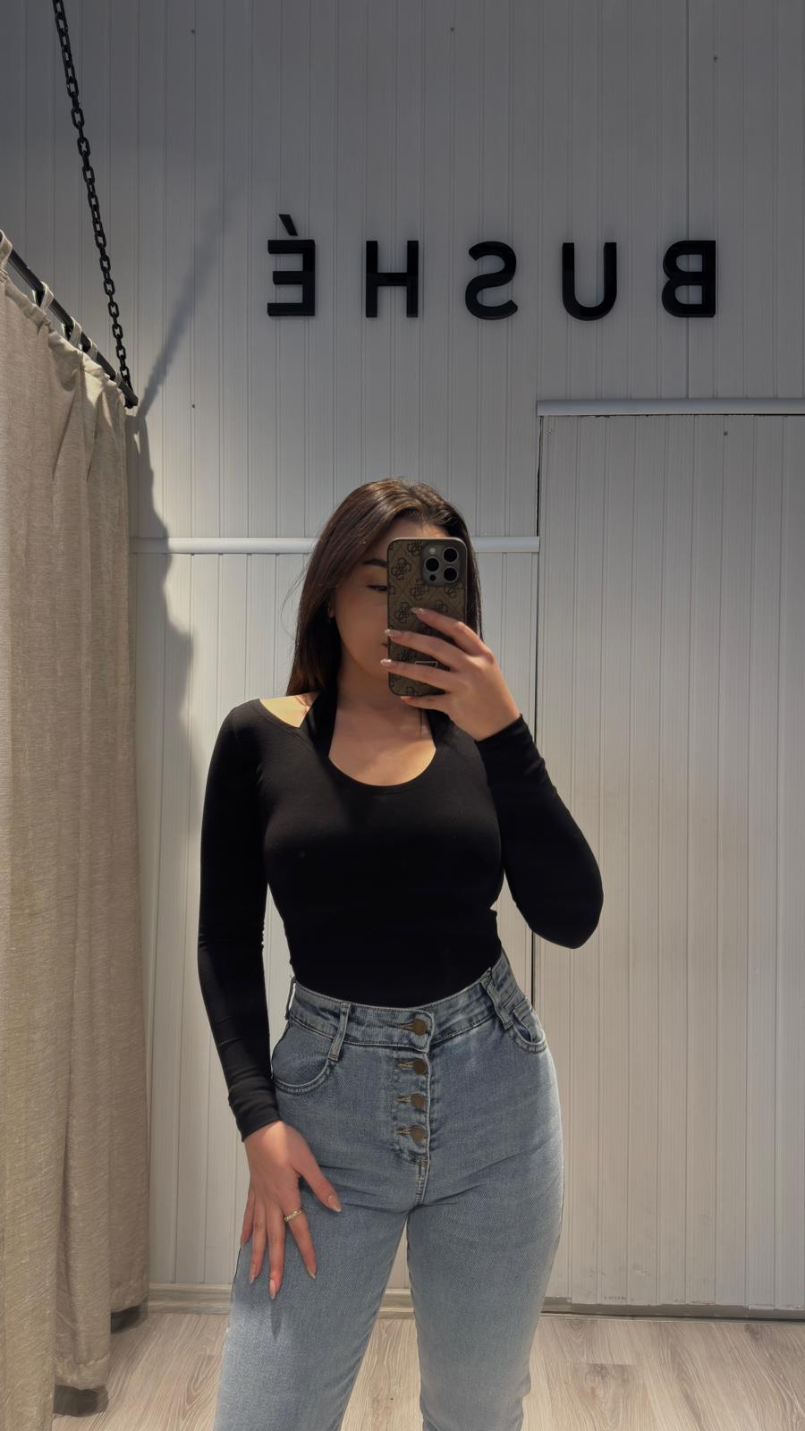 BUZ MAVİSİ İSPANYOL ÖNÜ DÜĞMELİ JEANS