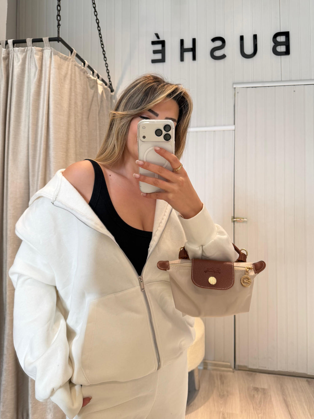 3 İPLİK BEYAZ EŞOFMAN TAKIMI