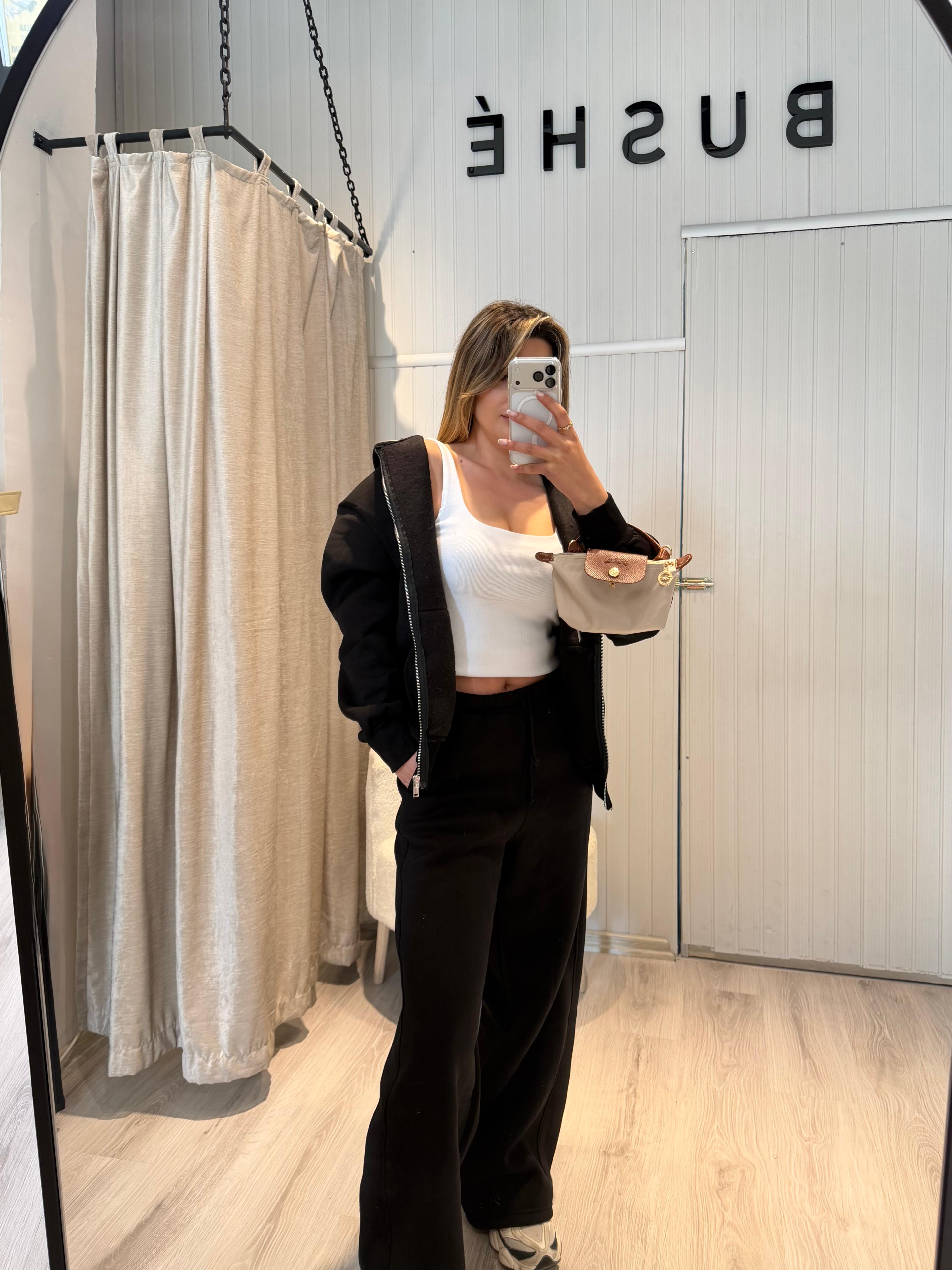 3 İPLİK EŞOFMAN TAKIMI SİYAH