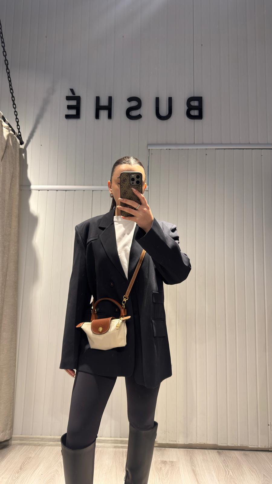 LACİVERT BLAZER CEKET OVERSİZE