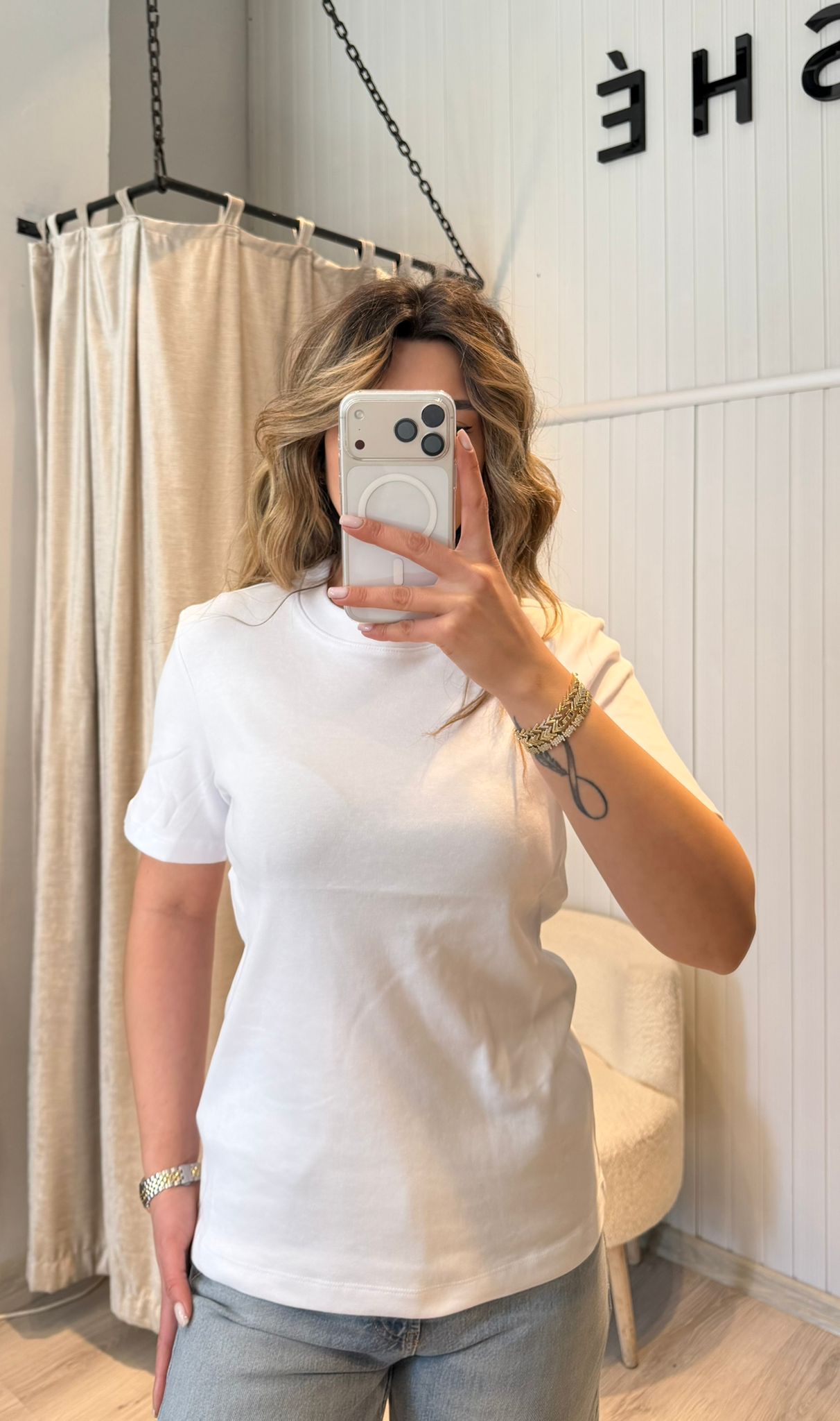 SIFIR YAKA PREMİUM BEYAZ TSHİRT