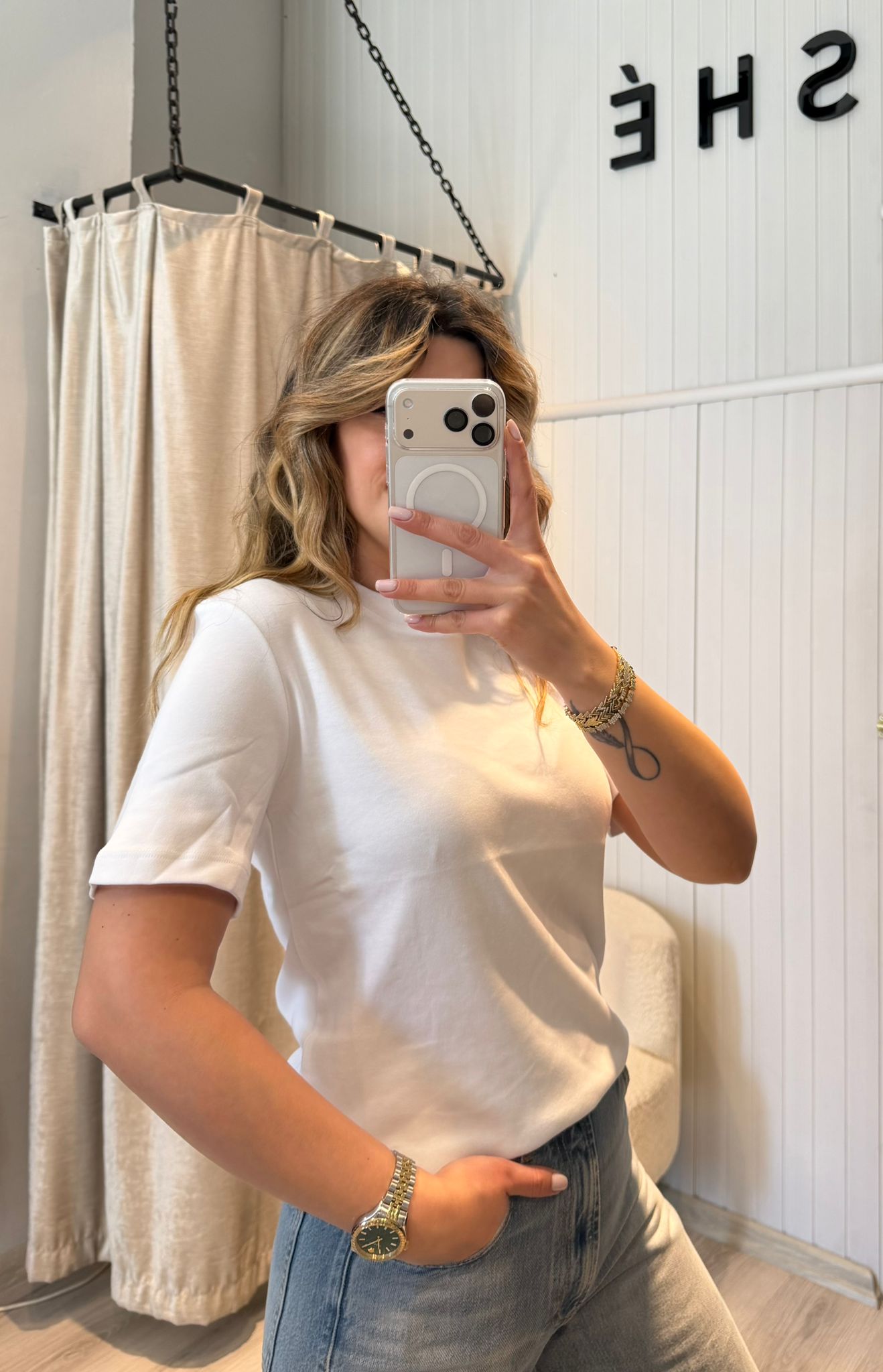 SIFIR YAKA PREMİUM BEYAZ TSHİRT