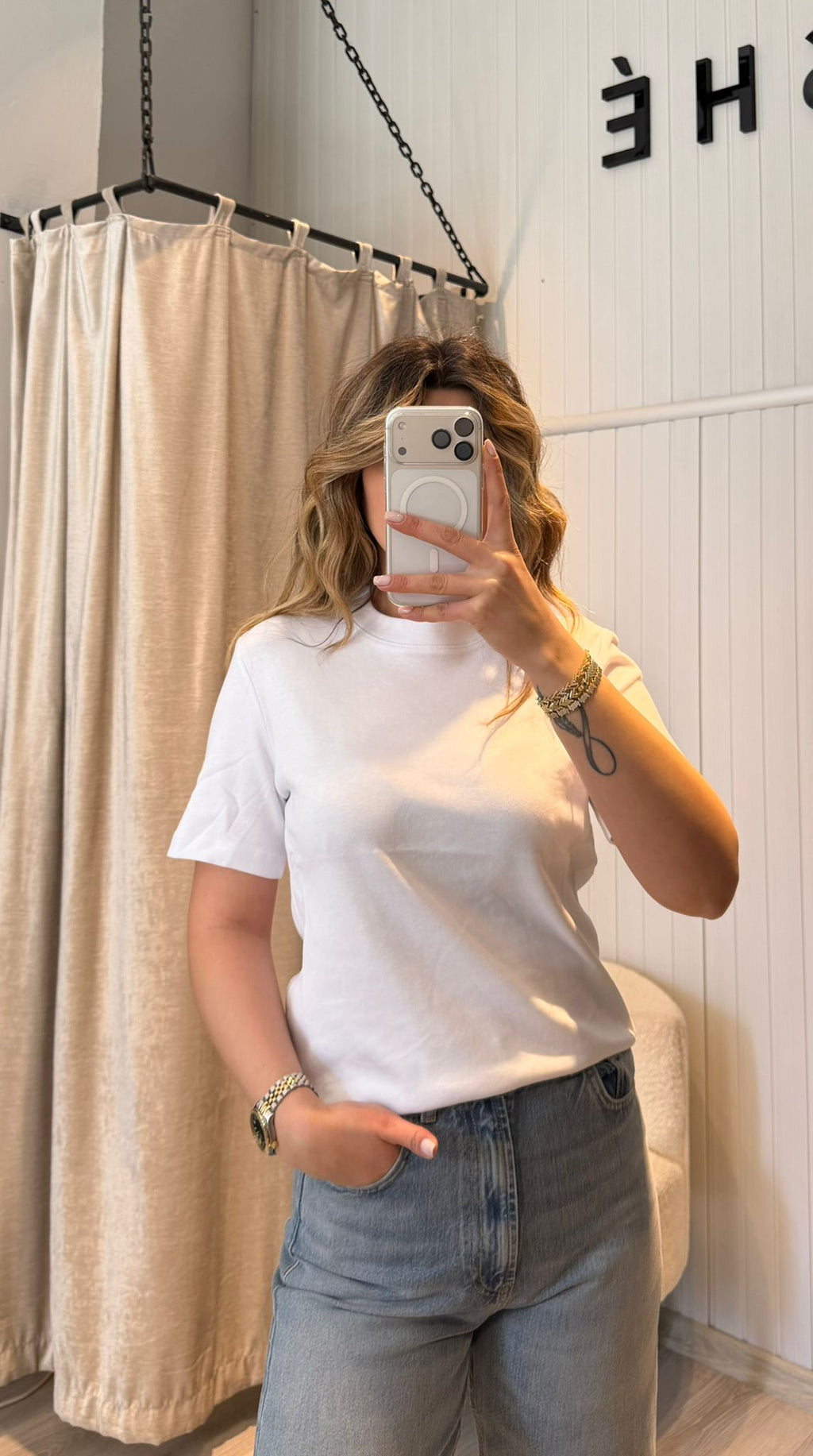 SIFIR YAKA PREMİUM BEYAZ TSHİRT