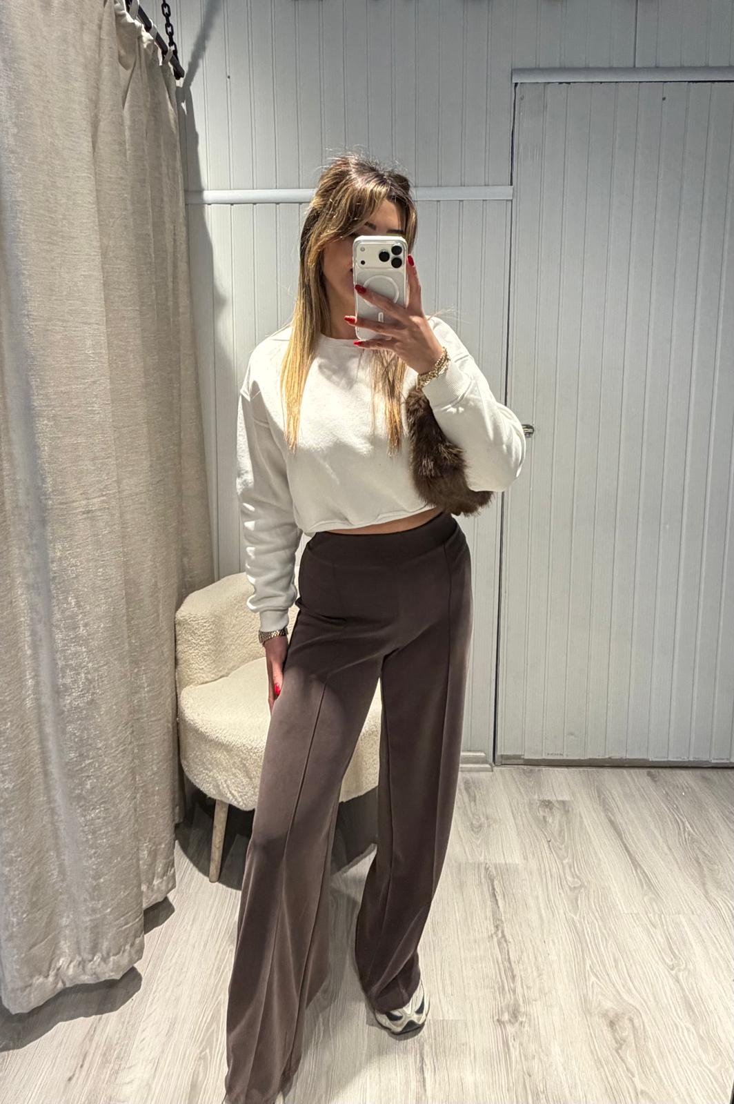 KAHVE OYŞ KUMAŞ PALAZZO EŞOFMAN