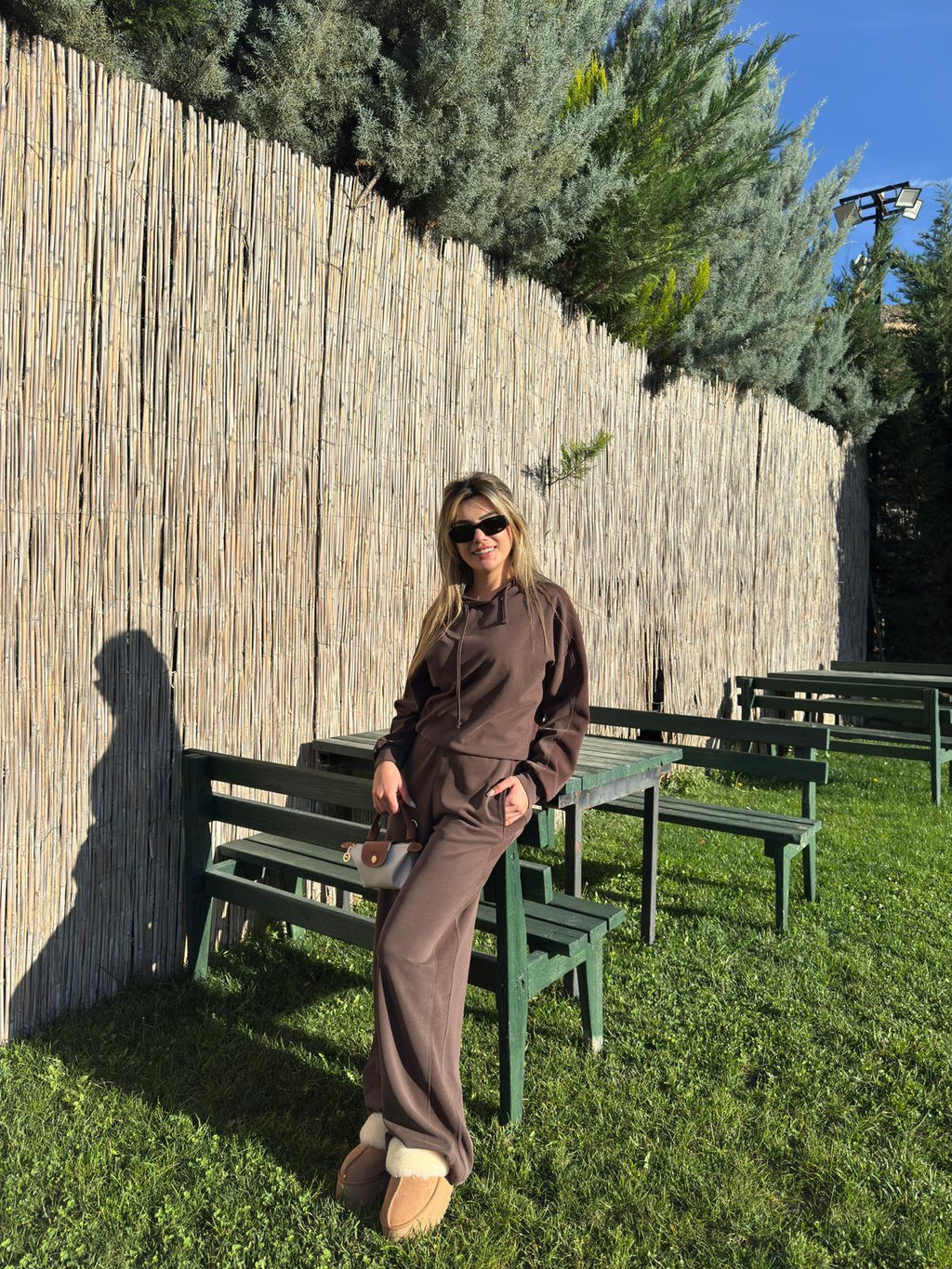 KAHVE PREMİUM OYŞ MODEL EŞOFMAN TAKIMI