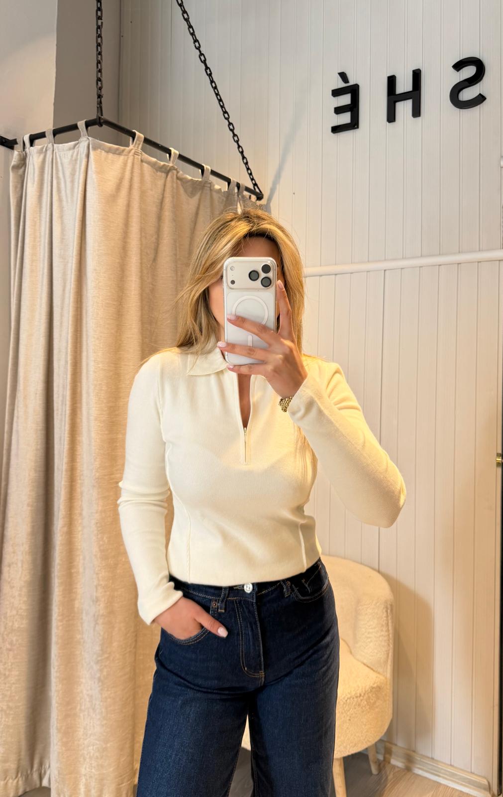 KAŞMİR KARIŞIMLI POLO YAKA TRİKO