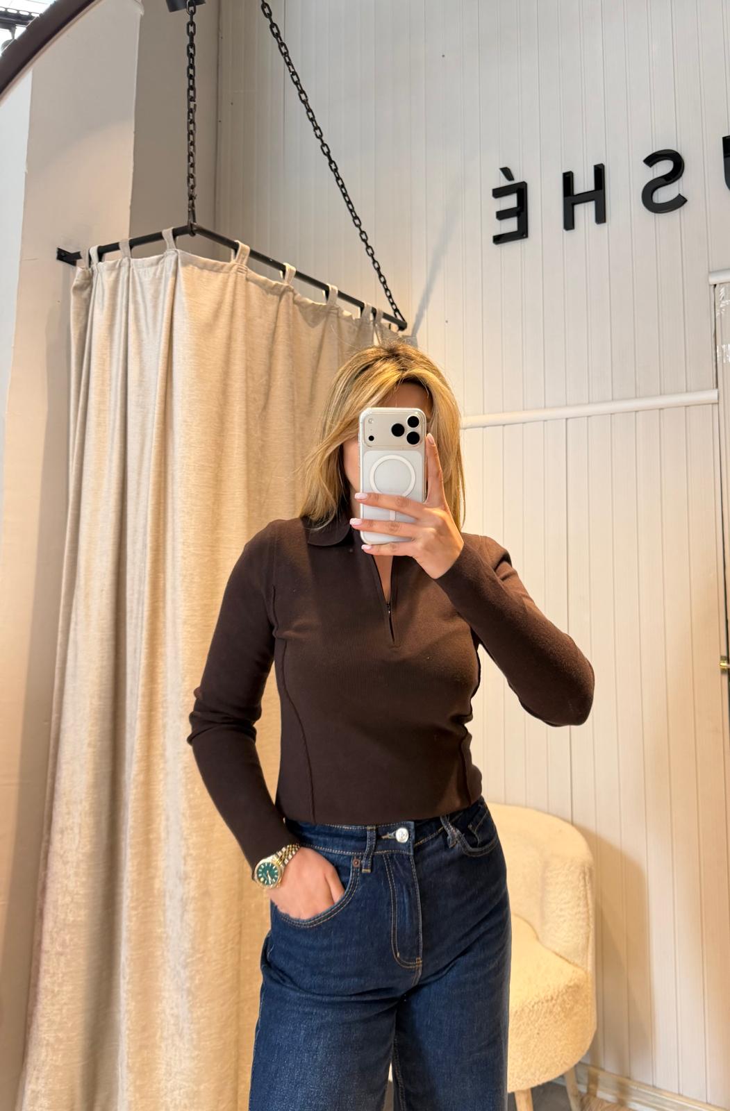 KAŞMİR KARIŞIMLI POLO YAKA TRİKO