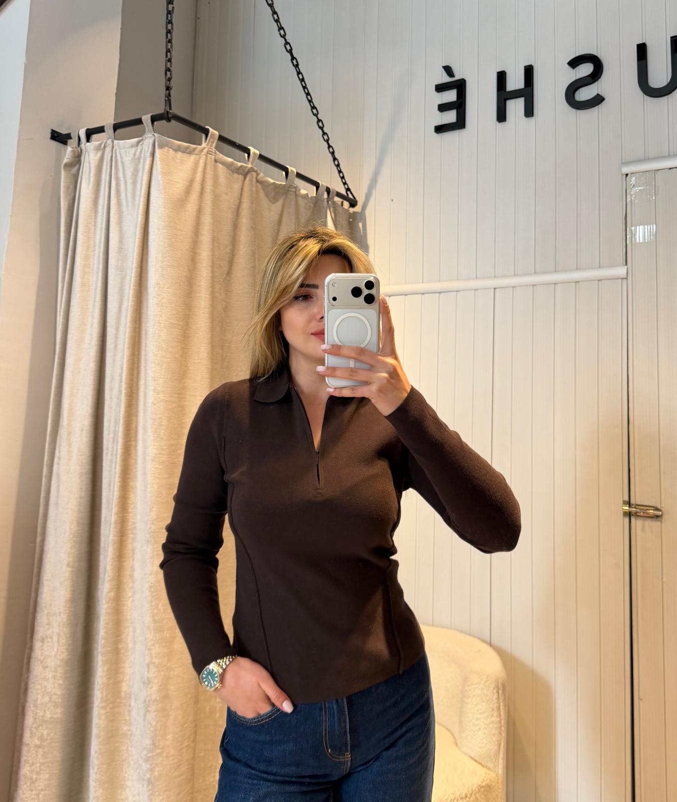 KAŞMİR KARIŞIMLI POLO YAKA TRİKO