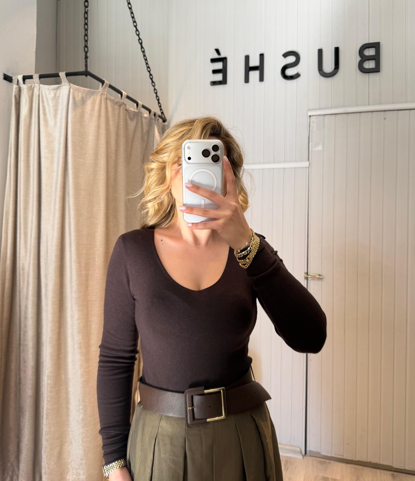 KAŞMİR KARIŞIMLI V YAKA TRİKO