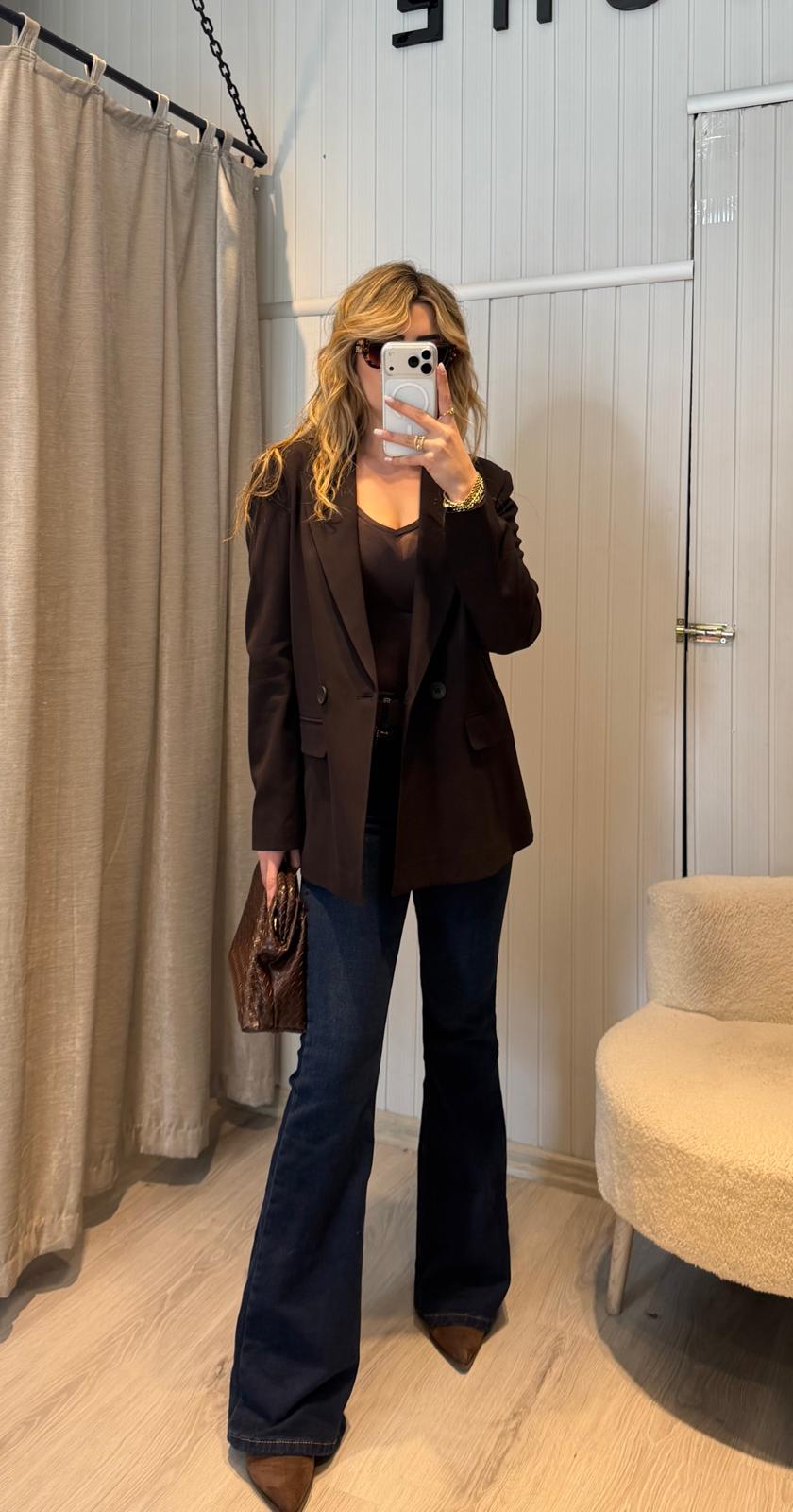 TRANSPARAN V YAKA BLUZ