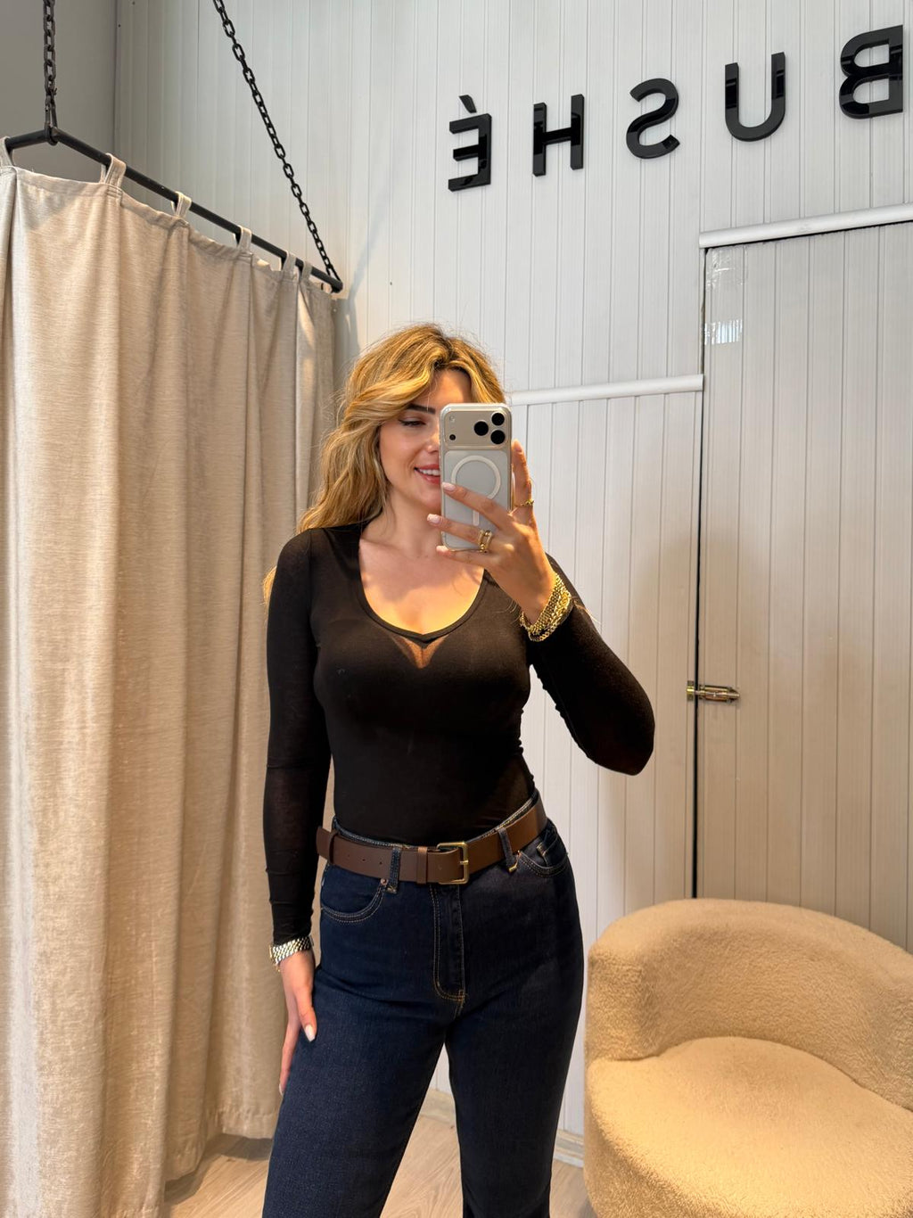 TRANSPARAN V YAKA BLUZ