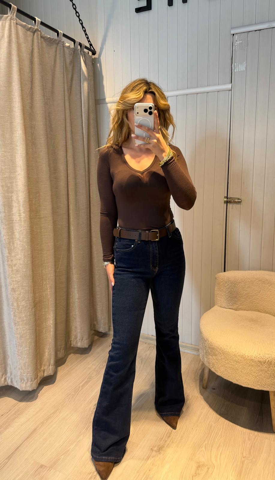 TRANSPARAN V YAKA BLUZ