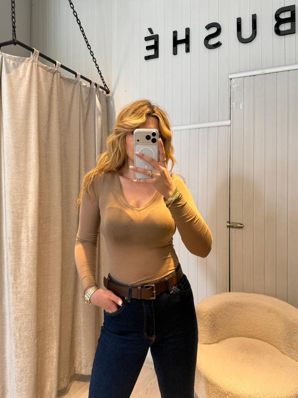 TRANSPARAN V YAKA BLUZ