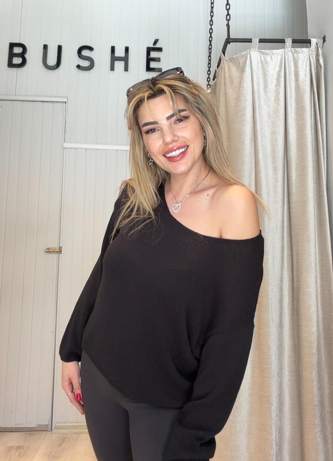 MERSERİZE DELİKLİ KAZAK