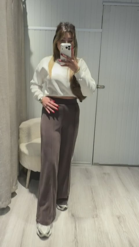 KAHVE OYŞ KUMAŞ PALAZZO EŞOFMAN