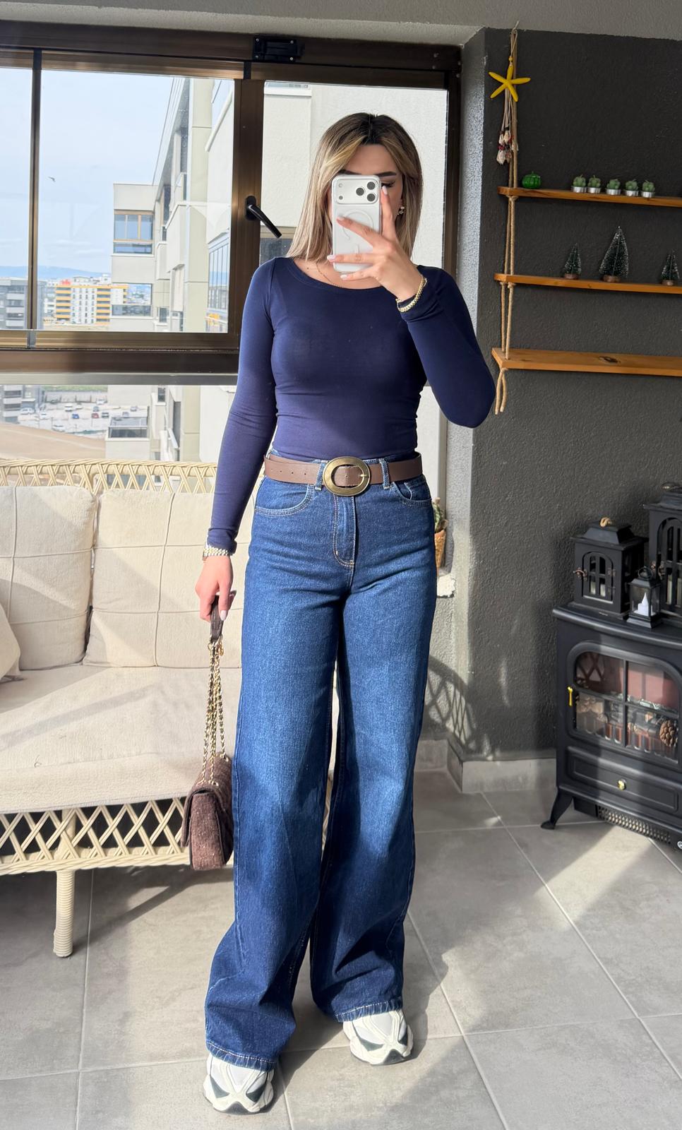 LACİVERT JEANS - 2